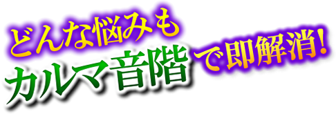 どんな悩みもカルマ音階で即解消！